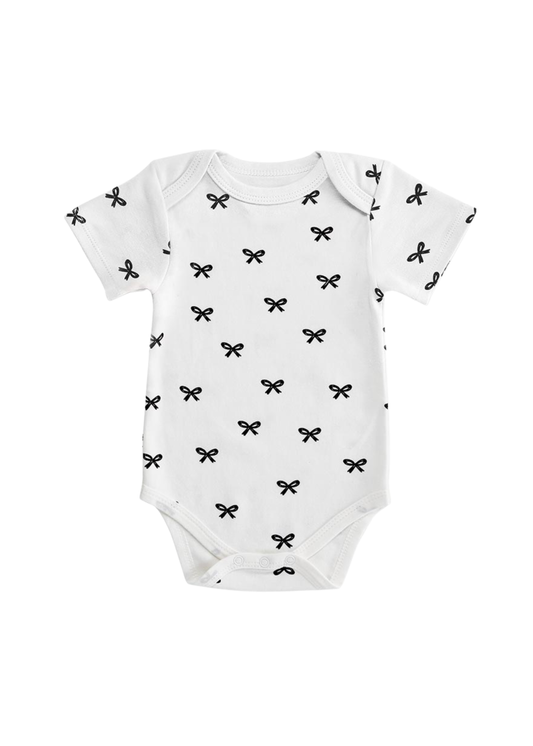 Bow Short Sleeve Onesie