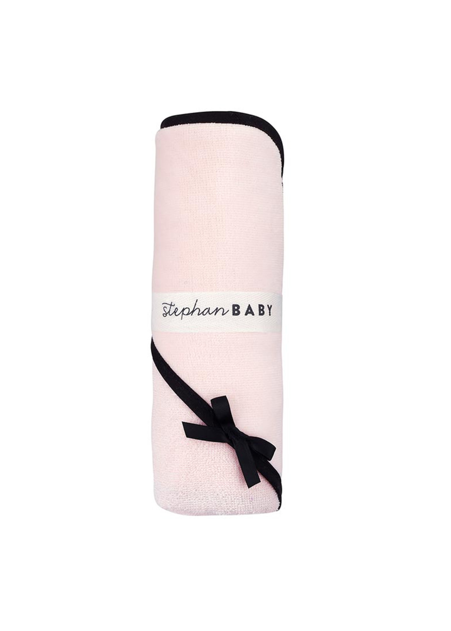 Pink Hooded Baby Bath Towel with Bow