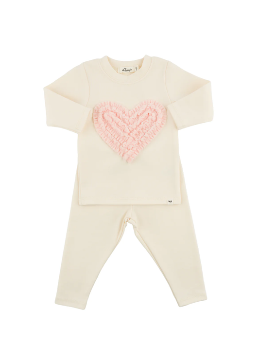 Terry Ruffle Heart Set