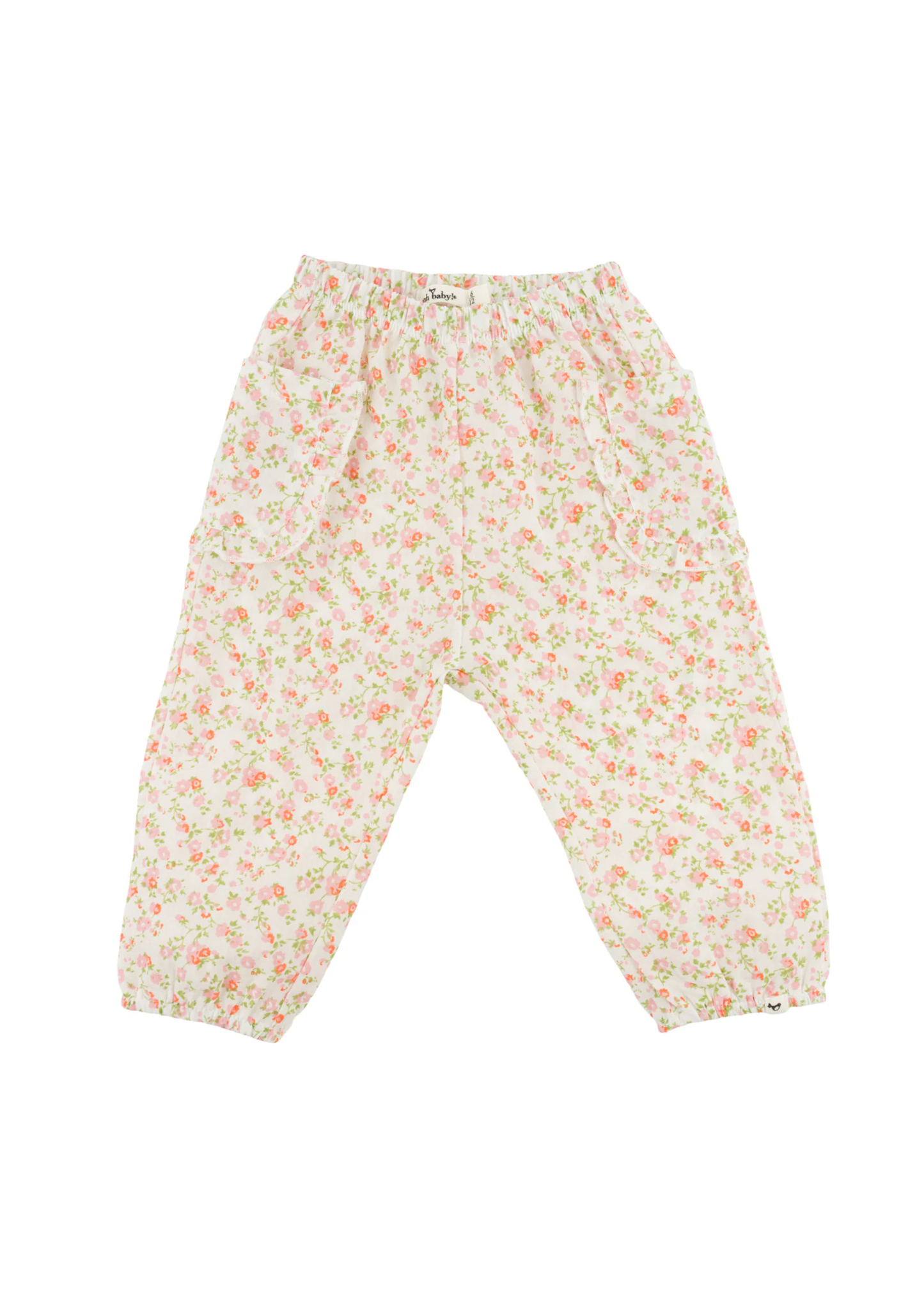 Poppy Sprig Ruffle Side Pocket Pant