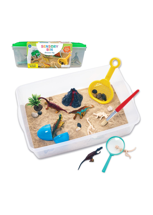 Sensory Bin: Dinosaur Edition