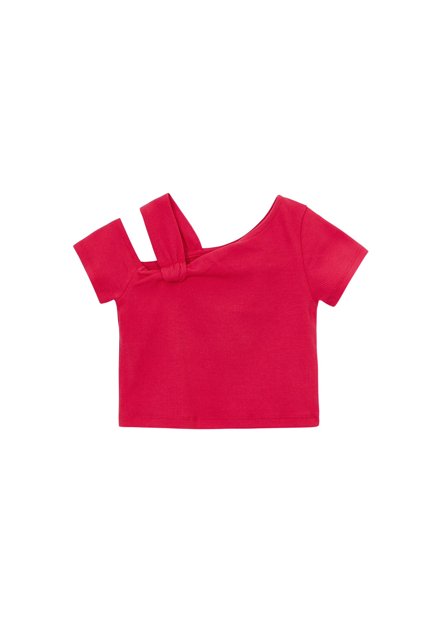 Asymmetric Short Sleeve Tee Shirt