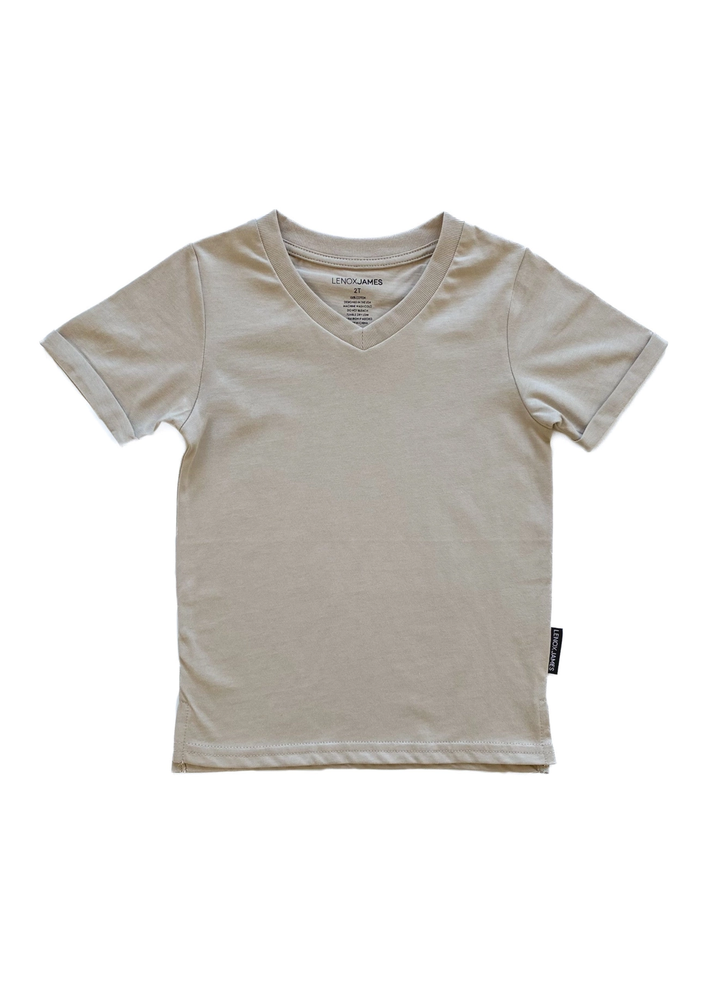 Sand V Neck Tee
