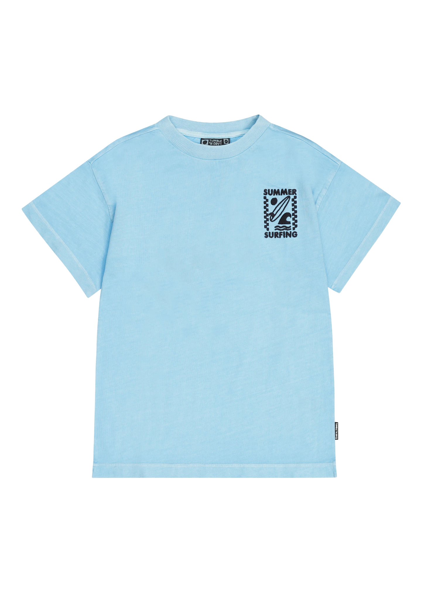 Samoa Embroidered "Surfing" Short Sleeve Tee