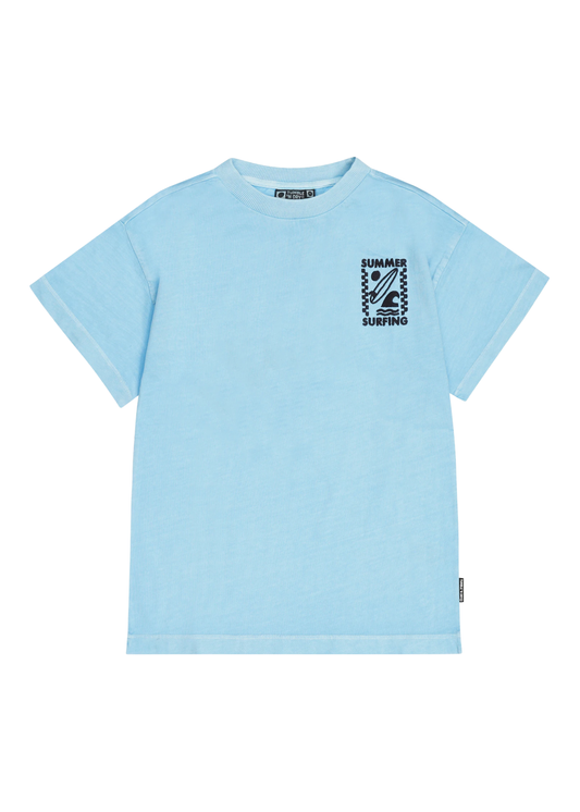 Samoa Embroidered "Surfing" Short Sleeve Tee