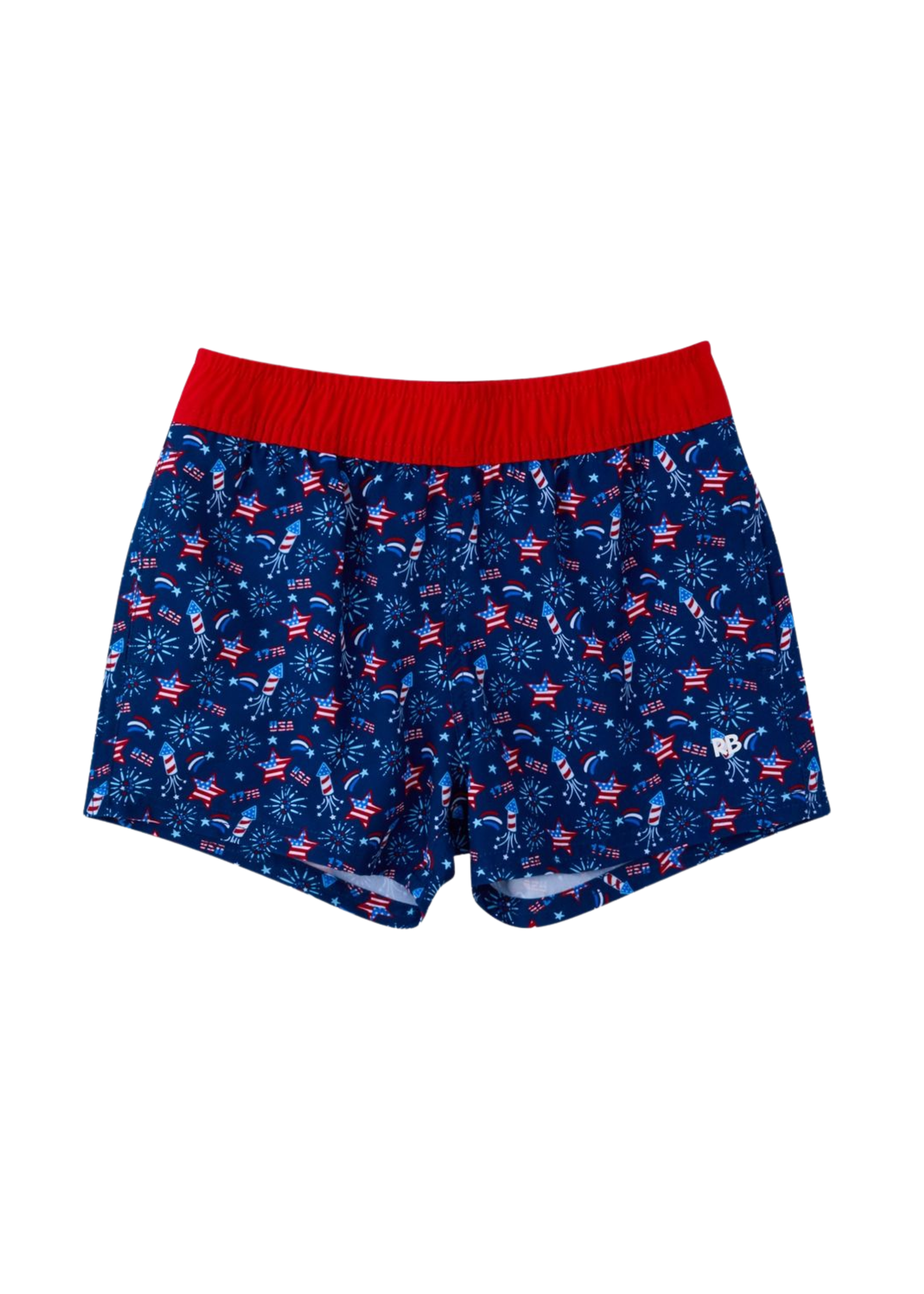 Red, White, & Boom Swim Trunks