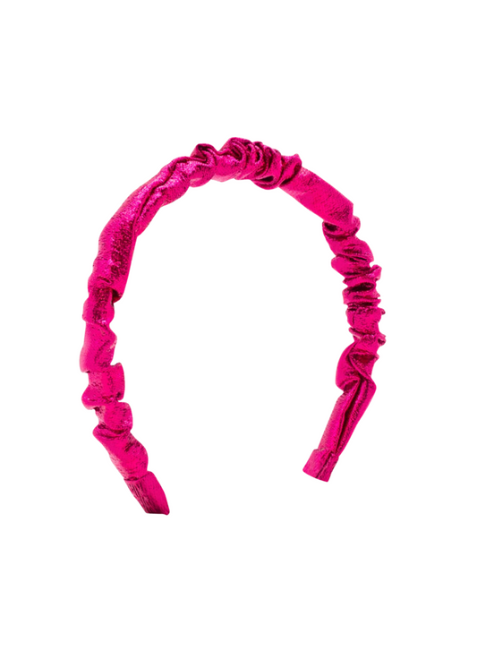Metallic Lamé Ruffle Headband