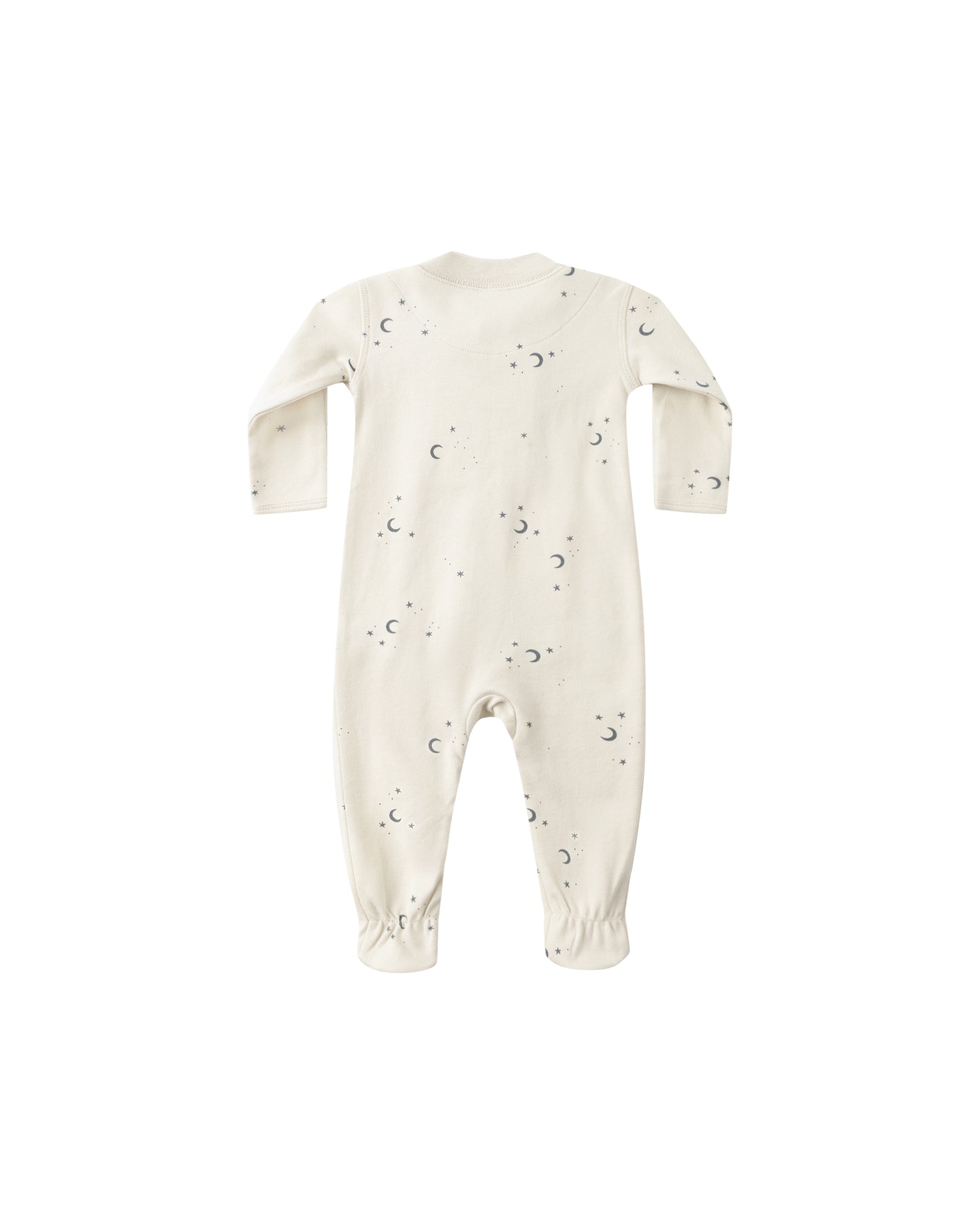 Moons Long Sleeve Zipper Footie