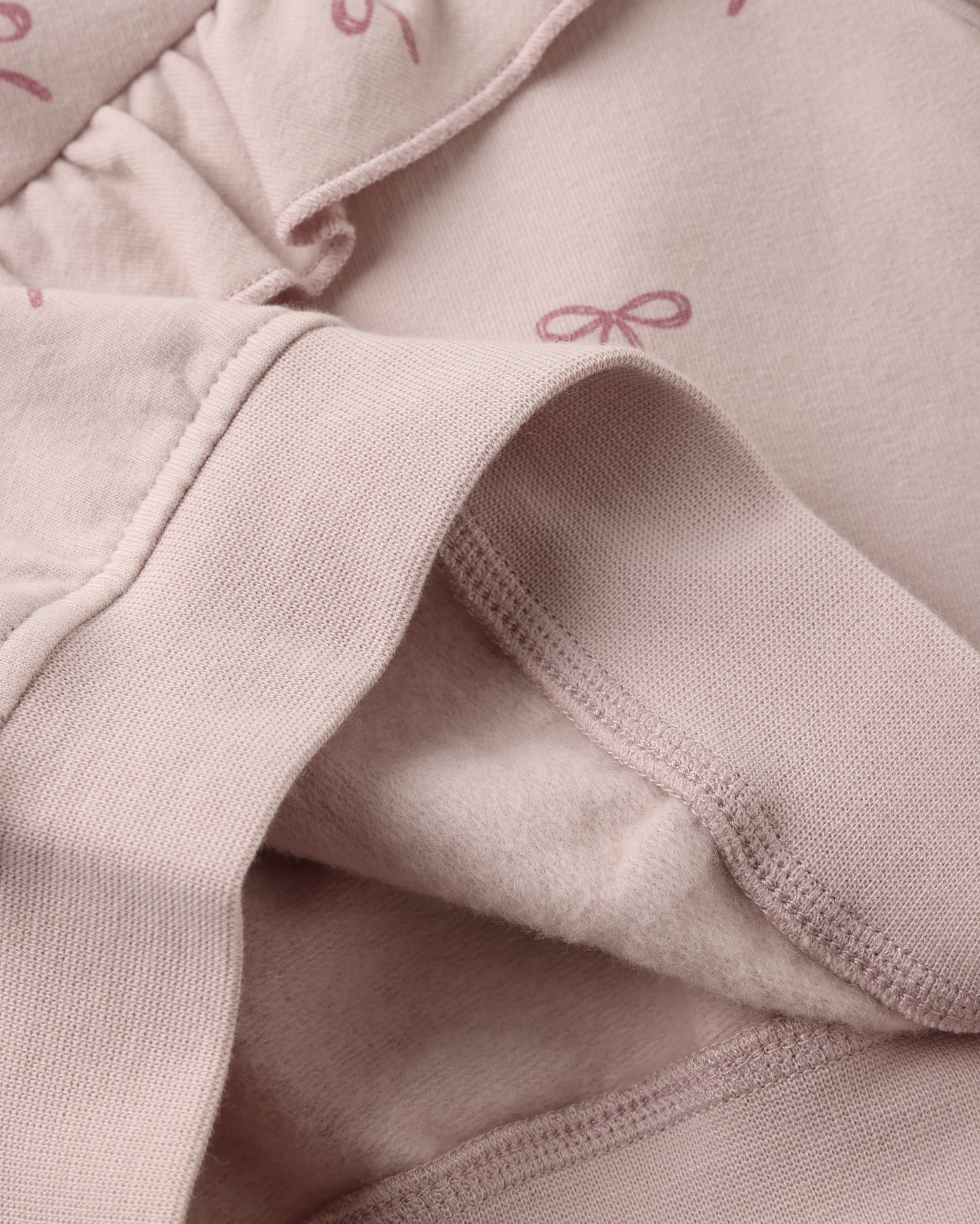 Ruffle Fleece Lilac Bows Sweatshirt